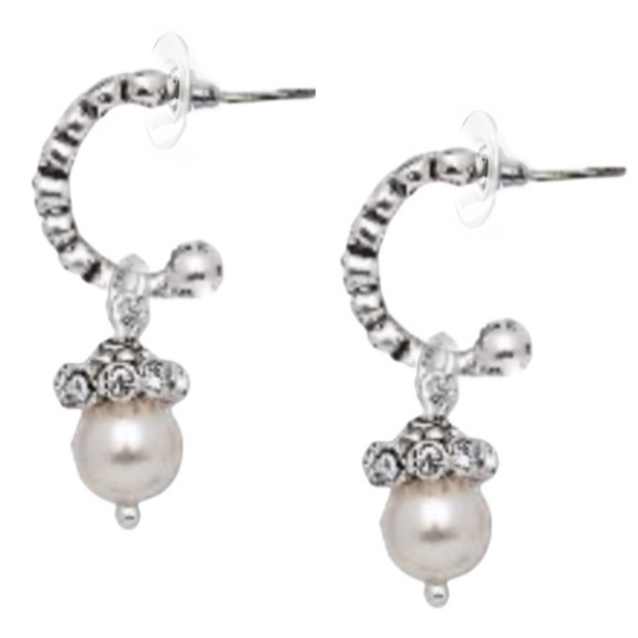 PREMIER DESIGNS • Girl’s Best Friend Four Way Style Earrings Huggie Hoops - Picture 1 of 9